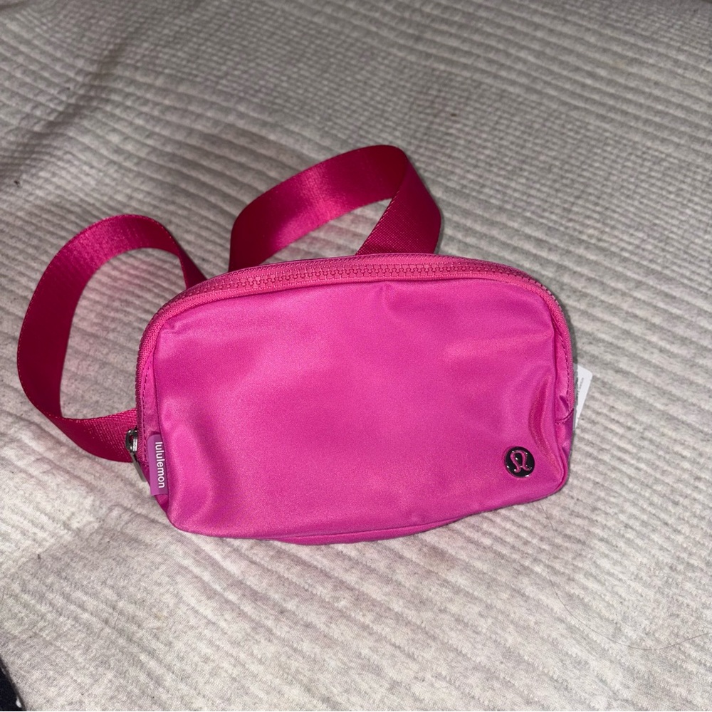 Lululemon Athletica Pink Crossbody Bag with Minimalist Design